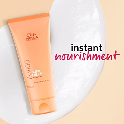 WELLA Professionals Invigo Nutri-Enrich Hair Conditioner 200 Ml Nourishing, Hydrating Hair Treatment For Dry And Damaged Hair With Goji Berry Nutrients,1 Count  from WELLA