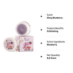 Pilgrim Spanish Squalane Lip Scrub (Blueberry) for Women & Men for Smooth Lips | Lip Scrub for Dark Lips | Lip Scrub with Sugar & Shea Butter for gentle exfoliation, hydrated, smooth & soft lips| 8 gm lip scrub from Pilgrim