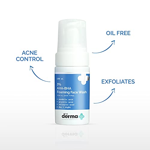 The Derma Co AHA-BHA Foaming Cleanser  from The Derma Co