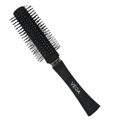 Vega Round Hair Brush (India's No.1* Hair Brush Brand) For Adding Curls, Volume & Waves In Hairs| Men and Women| All Hair Types (E5-RB N)  from VEGA