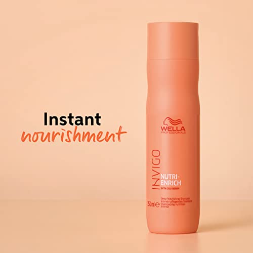 Wella Professionals Invigo Nutri-Enrich Shampoo for Damaged Hair | 250 ml | Nourishing, Hydrating Hair Cleanser for Dry Hair | With Goji Berry Nutrients  from WELLA PROFESSIONALS