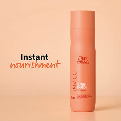 Wella Professionals Invigo Nutri-Enrich Shampoo for Damaged Hair | 250 ml | Nourishing, Hydrating Hair Cleanser for Dry Hair | With Goji Berry Nutrients  from WELLA PROFESSIONALS