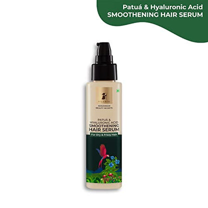 PILGRIM Amazonian Patuá & Hyaluronic Acid Smoothening Hair Serum For Dry & Frizzy Hair, Serum For Hair Smoothening, Hydrates & Detangles, Smoothens Rough Ends, Hair Serum For Unisex, 100ml hair serum from Pilgrim