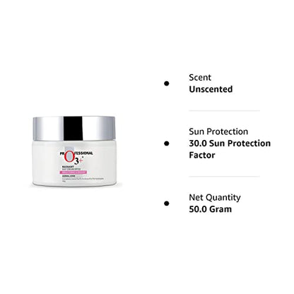 O3+ Radiant Day Cream SPF 30 | For Glowing, Even Skin Tone | Moisturises & Protects All Skin Types 50g  from O3+