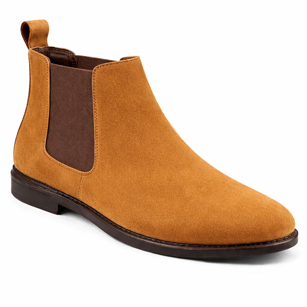 Trueman's London Men’s Chelsea Boots | Suede Leather