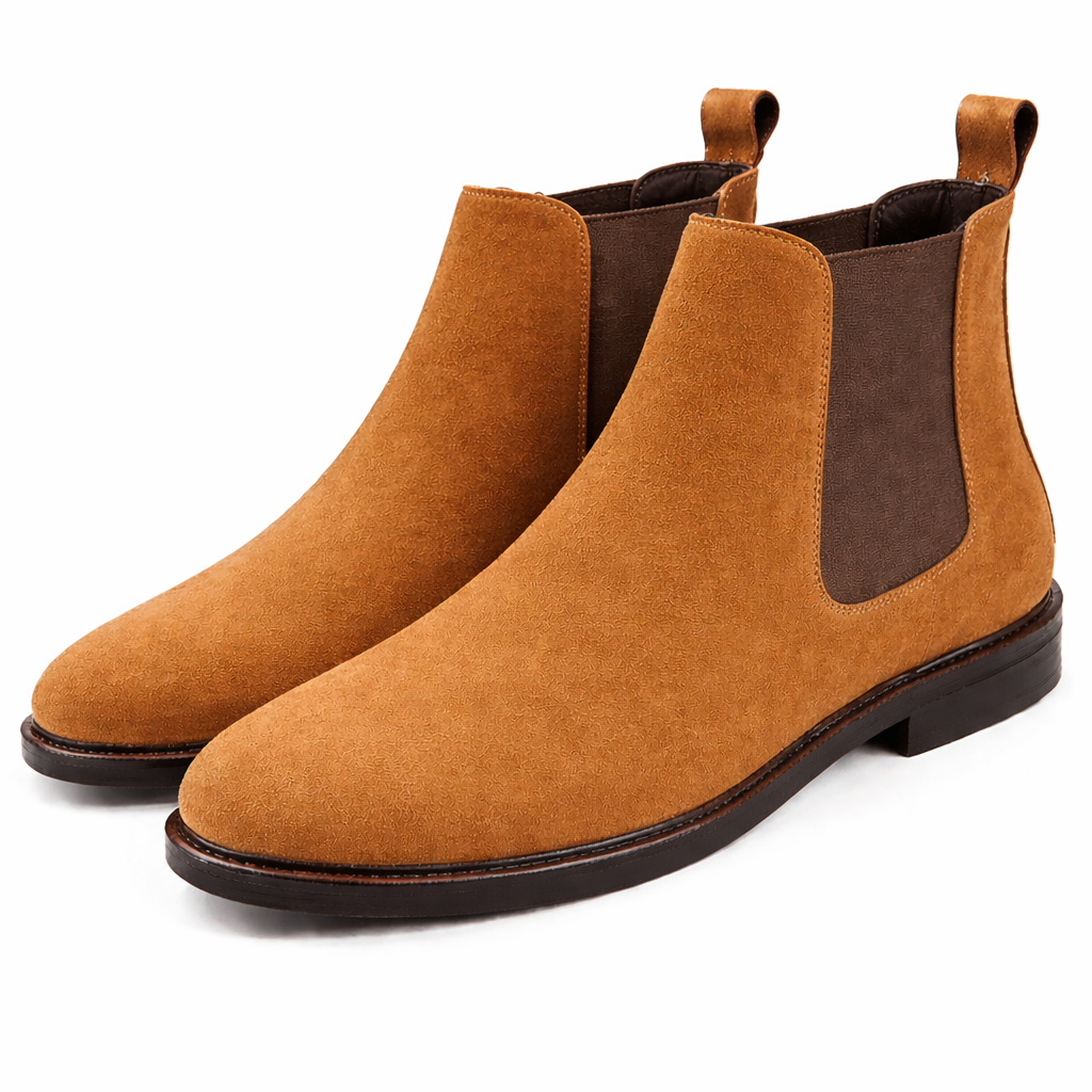 Trueman's London Men’s Chelsea Boots | Suede Leather