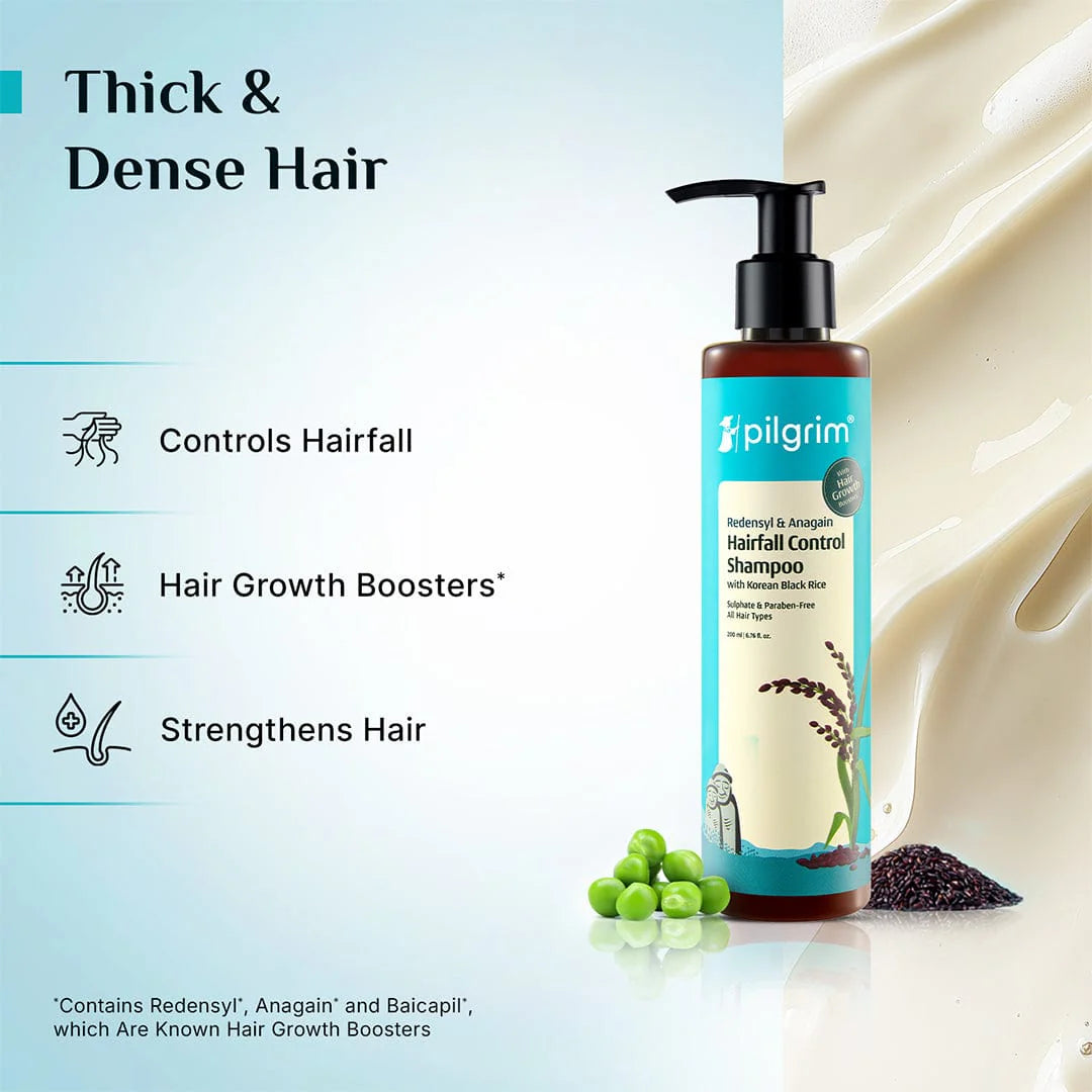 Pilgrim Redensyl & Anagain Hairfall Control Shampoo (200ml)