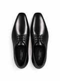 Trueman's London Men’s T-Toe Derby Shoes | Crust Leather (black / 6)
