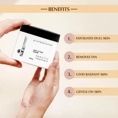 Sara Professional D-Tan Scrub(400gm) D tan from SARA BEAUTY