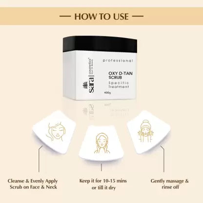 Sara Professional D-Tan Scrub(400gm) D tan from SARA BEAUTY
