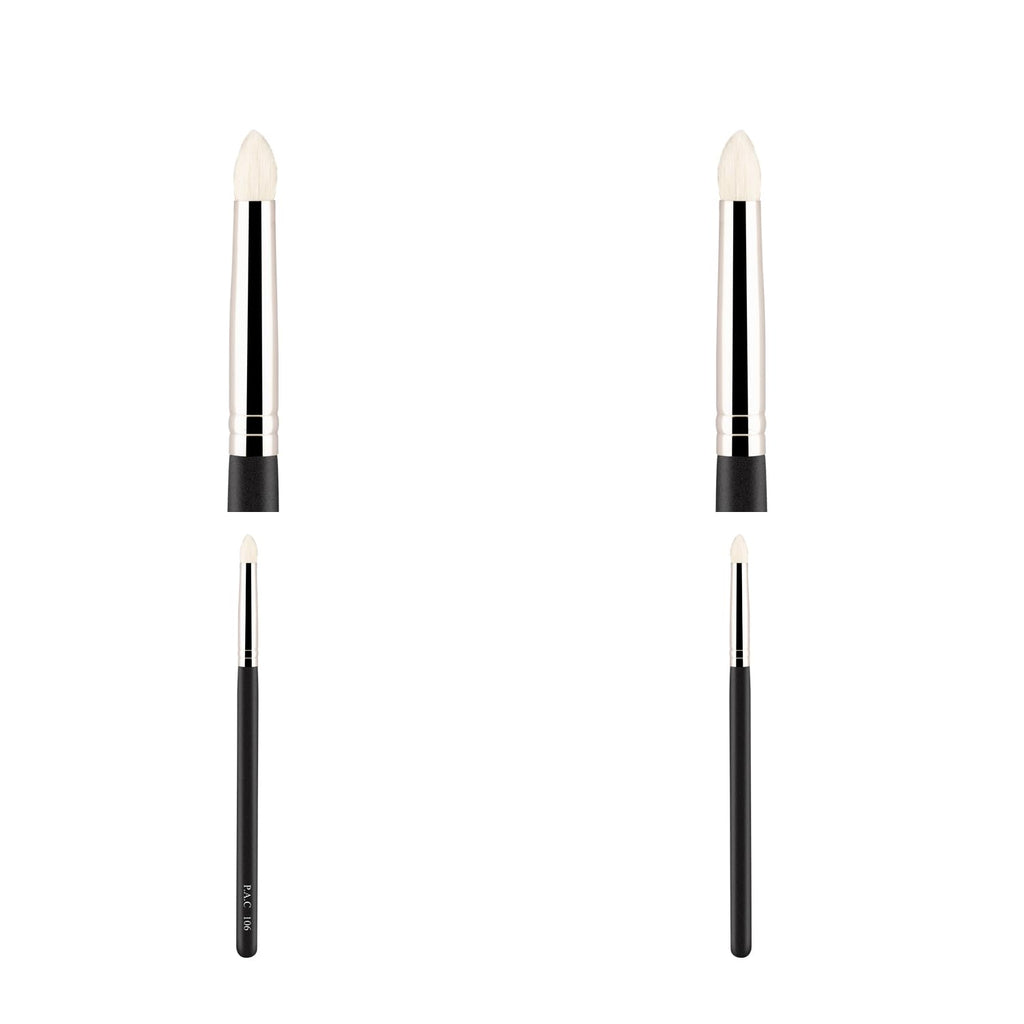 PAC Eyeshadow Brush - 106 | Synthetic Bristle Makeup brush | Blending Brush for Setting Eyeshadow Powder Formulation | Sheer Coverage Application | Black - 1 Brush  from PAC