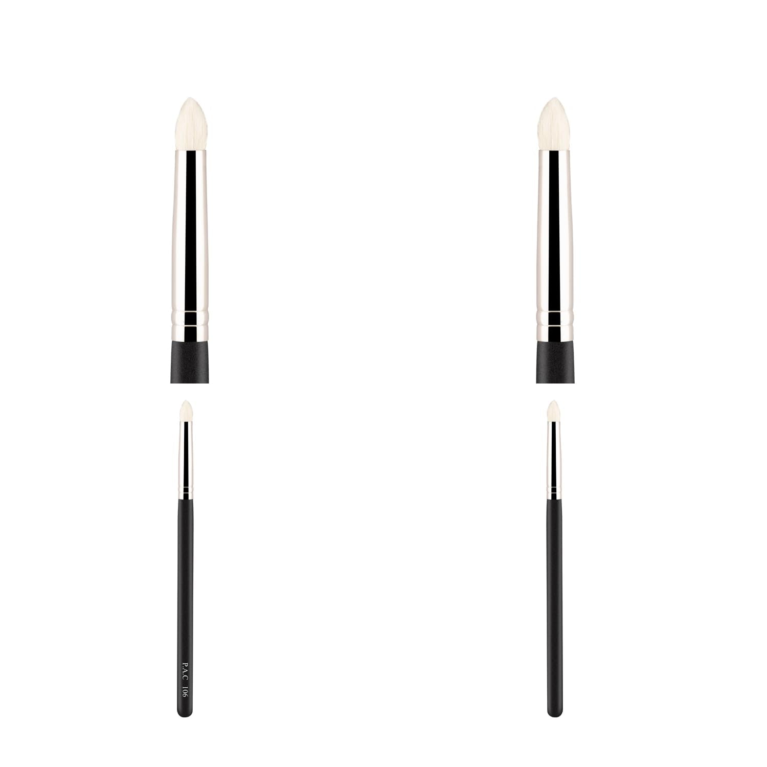 PAC Eyeshadow Brush - 106 | Synthetic Bristle Makeup brush | Blending Brush for Setting Eyeshadow Powder Formulation | Sheer Coverage Application | Black - 1 Brush  from PAC