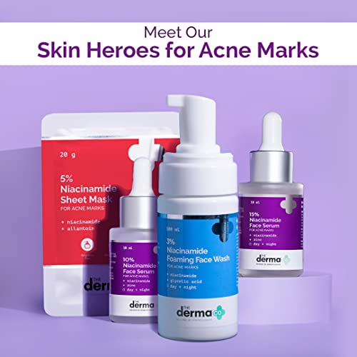 The Derma Co 10% Niacinamide Face Serum with Zinc for Acne Marks | Fades Acne Marks & Dark Spots | Controls Oil  from The Derma Co