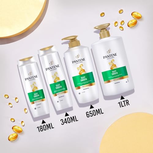 Pantene Hair Science Silky Smooth Shampoo 1000ml with Pro-Vitamins & Vitamin E for hydrated, frizz free hair,for all hair types, shampoo for women & men, shampoo for frizzy and dry hair Shampoo from Pantene