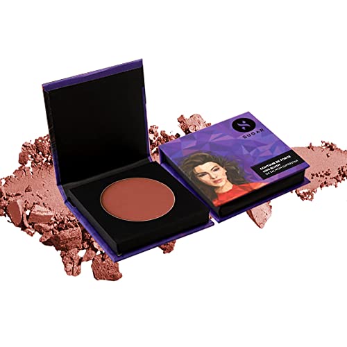SUGAR Cosmetics Contour De Force Mini Blush for Face | Face Blusher for Face Makeup | Smooth Texture | Matte & Blendable | Paraben & Cruelty Free | 4gm | Salmon Superstar (Warm Peach Blush)  from SUGAR Cosmetics