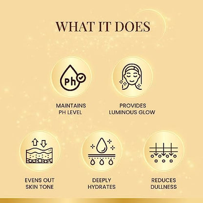 Ozone Illuminous Gold Facial Kit | For All Skin Type | With 6 Easy Step Organic Facial Kit For Natural Golden Glow, Radiant & Luminous Skin | For Men & Women | 60 gm (Single Use)  from Ozone