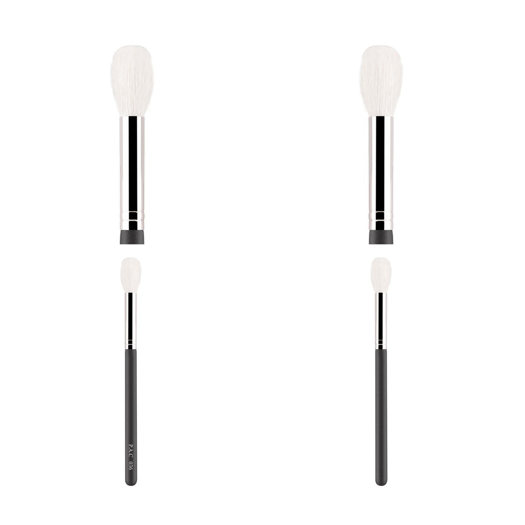 PAC Powder Brush 036 | Synthetic Bristle Makeup Brush | Blending Brush for Setting Powder Formulation | Medium Coverage Application | Black - 1 Brush  from PAC