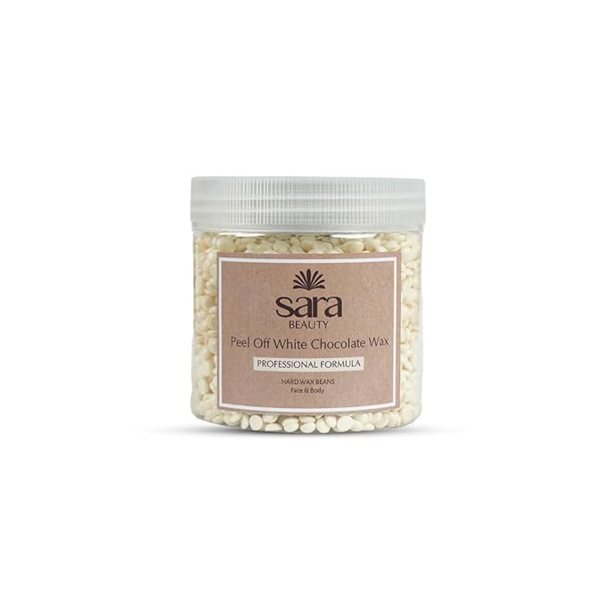 SARA Professional Peel Off White Chocolate Bean Wax | Perfect For Face & Body,400gm body wax from SARA BEAUTY