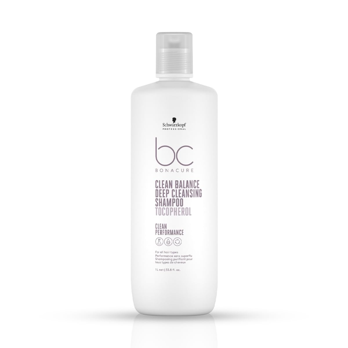 Schwarzkopf Professional Bonacure Clean Balance Deep Cleansing Shampoo with Tocopherol | For All Hair Types - 1L  from Schwarzkopf Professional