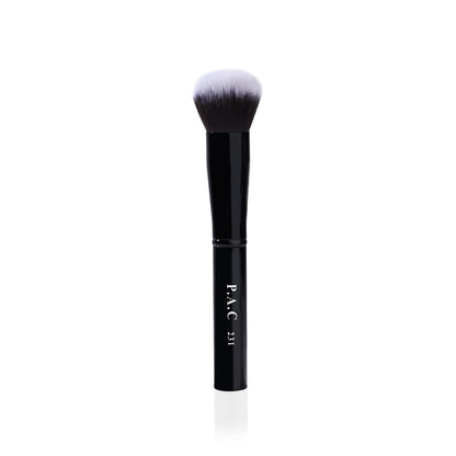 PAC Foundation Blending Brush 231 | Synthetic Bristle Makeup brush | Face Brush for Cream, Liquid And Powder Formulation | Medium Coverage Application | Black - 1 Brush  from PAC