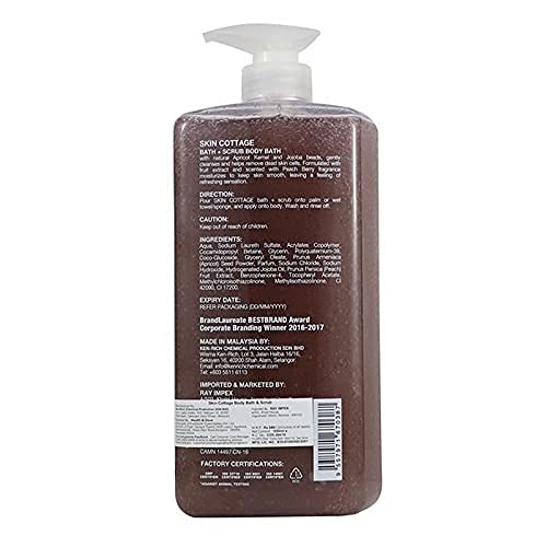 Skin Cottage - Body Bath Scrub Peach Berry 1000Ml  from Skin Cottage