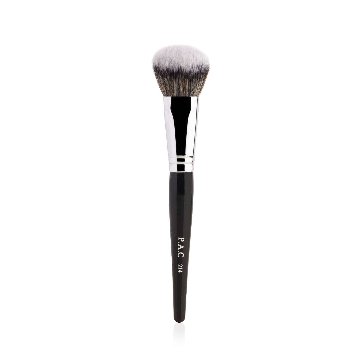 PAC Blush Brush 214 | Synthetic Bristle Makeup brush | Blending Brush for Setting Powder Formulation | Medium Coverage Application | Black - 1 Brush  from PAC