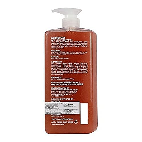 Skin Cottage Floral Fusion Essence Bath Scrub - Exfoliating Body Wash with Apricot Kernel and Jojoba Beads ( 1000 ml )  from Skin Cottage