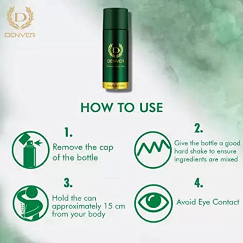DENVER Hamilton Deodorant Body Spray - (165ML) | Long Lasting Deo for Men  from Denver