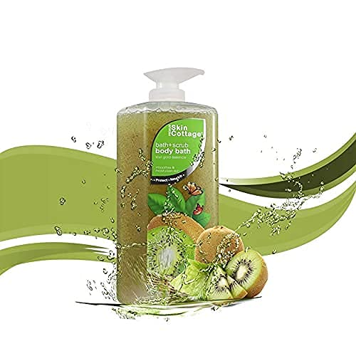 Skin Cottage Kiwi Gold Essence Bath Scrub - Exfoliating Body Wash with Apricot Kernel and Jojoba Beads (1000 ml )  from Skin Cottage
