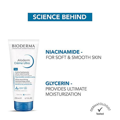 Bioderma Atoderm Creme Ultra-Nourishing - Moisturizer For Normal To Sensitive Dry Skin, 200ml Face Cream from Bioderma