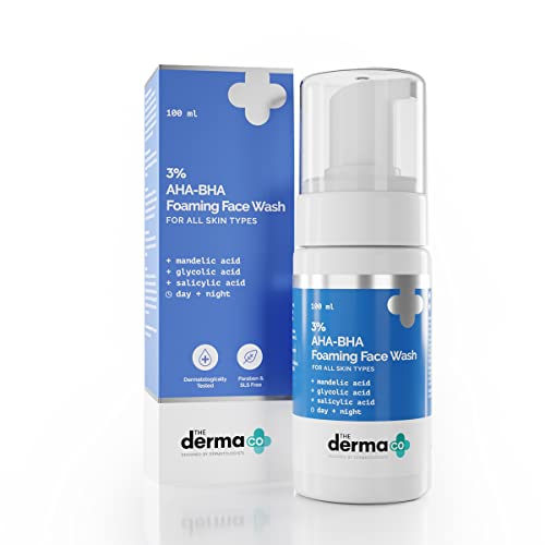 The Derma Co AHA-BHA Foaming Cleanser  from The Derma Co