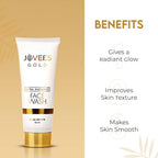 Jovees Herbal Ultra Radiance Gold Face Wash | Gives Nourished & Hydrated Skin, Reduce Dark Spot And Improves Skin Texture | For All Skin Types 100ML  from JOVEES