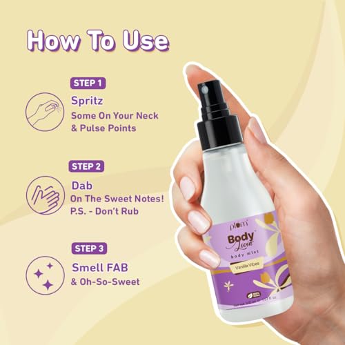 Plum BodyLovin' Vanilla Vibes Body Mist | Long Lasting Vanilla Fragrance For Women With Warm & Cozy Vanila Scent | High On Fun | Travel-Friendly Perfume Body Spray 100 ml  from Plum