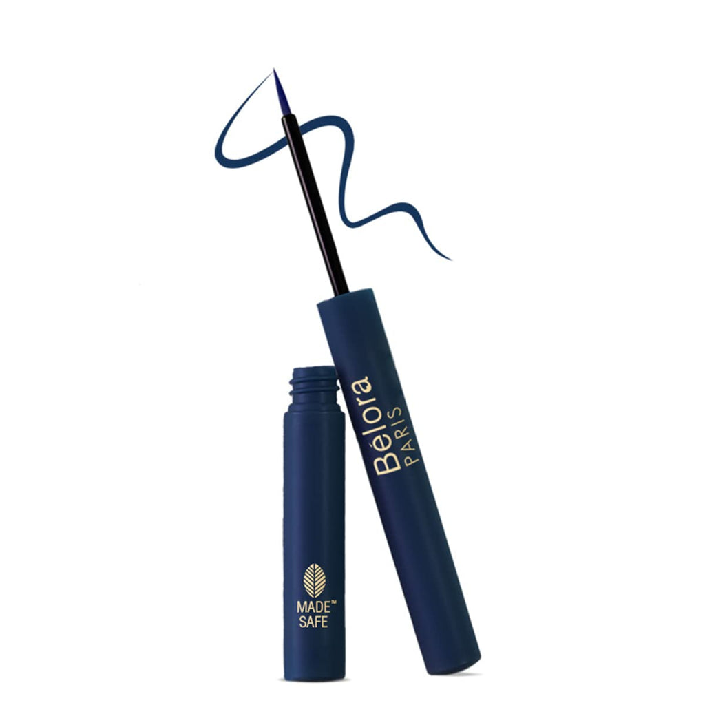 Belora Paris Colorful Desire Eyeliner | Matte Finish Liquid Eyeliner|Long stay 18 Hours | Smudgeproof |Waterproof | Intense Pigmentation -Sky High Blue  from Belora