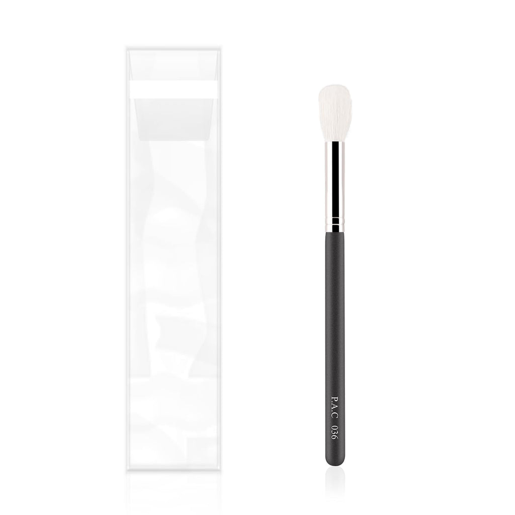 PAC Powder Brush 036 | Synthetic Bristle Makeup Brush | Blending Brush for Setting Powder Formulation | Medium Coverage Application | Black - 1 Brush  from PAC