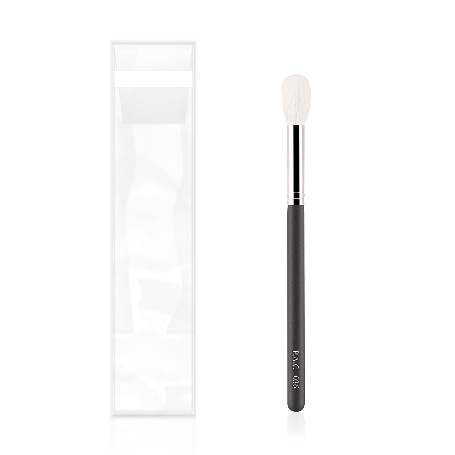 PAC Powder Brush 036 | Synthetic Bristle Makeup Brush | Blending Brush for Setting Powder Formulation | Medium Coverage Application | Black - 1 Brush  from PAC