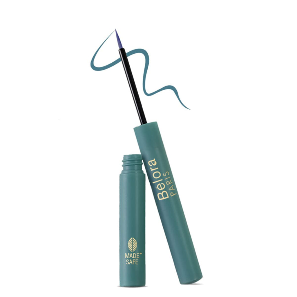 Belora Paris Colorful Desire Eyeliner | Matte Finish Liquid Eyeliner|Long stay 18 Hours | Smudgeproof |Waterproof | Intense Pigmentation -Sky High Blue  from Belora