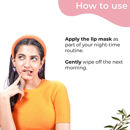 Pilgrim Spanish Squalane Lip Sleeping Mask (Bubblegum) For Unisex for Soft Lips For Perfect Pout With Shea Butter & Pomegranate For Hydrated & Soft Lips, 8g - Pink sleeping mask from Pilgrim