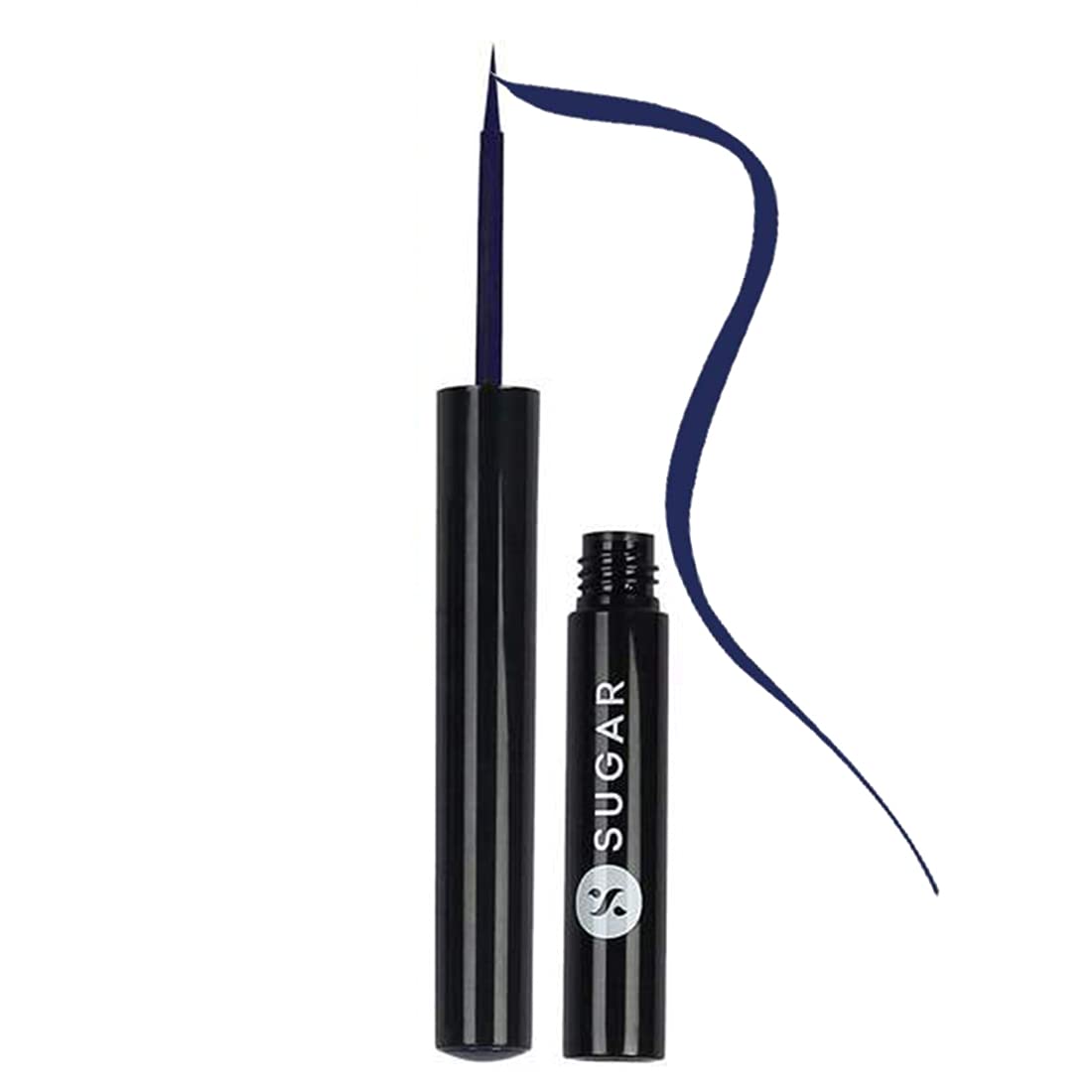 SUGAR Cosmetics Eye Told You So! Smudgeproof Eyeliner - 02 Blue Valentine (Midnight Blue) Intensely Pigmented Liquid, Sweat Proof, Moisture Resistant, Long Lasting, Matte Finish  from SUGAR Cosmetics
