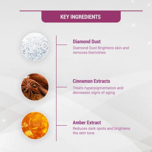 Lotus Herbals Radiant Diamond Cellular Radiance 4 In 1 Facial Kit | With Diamon Dust & Cinnamon | For All Skin Types | 4x37g, 148g (Pack of 1)  from Lotus