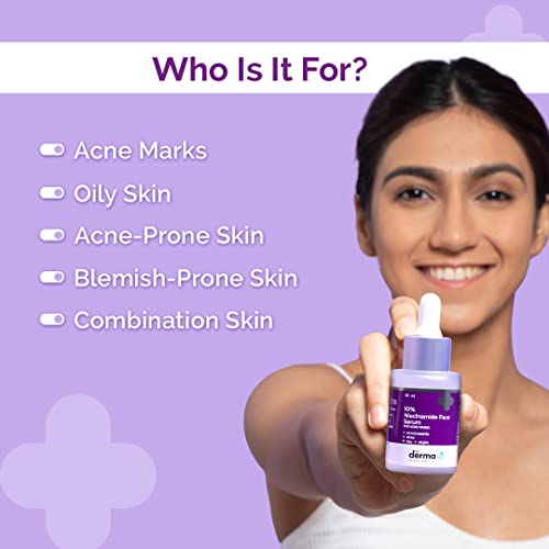 The Derma Co 10% Niacinamide Face Serum with Zinc for Acne Marks | Fades Acne Marks & Dark Spots | Controls Oil  from The Derma Co