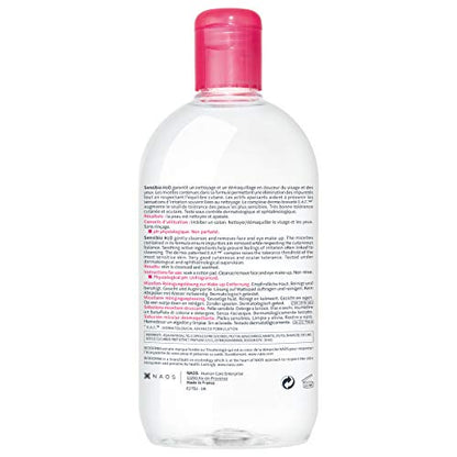 Bioderma Sensibio H2O Daily Soothing Cleanser, Make up Pollution & Impurities Remover Face Eyes Sensitive skin, 500ml cleanser from Bioderma