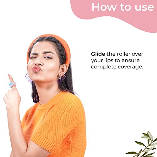 Pilgrim Spanish Squalane Lip Serum with roll-on for Visibly Plump Lips | Hydrating Lip serum for dark lips |Lip serum with Shea Butter & Pomegranate for plump & soft lips |Men & Women |6 ml lip serum from Pilgrim