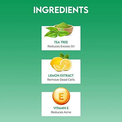 Jovees Herbal Tea Tree Oil Control Face Wash For Oily and Sensitive Skin | Paraben and Alcohol Free | 120 ML  from JOVEES