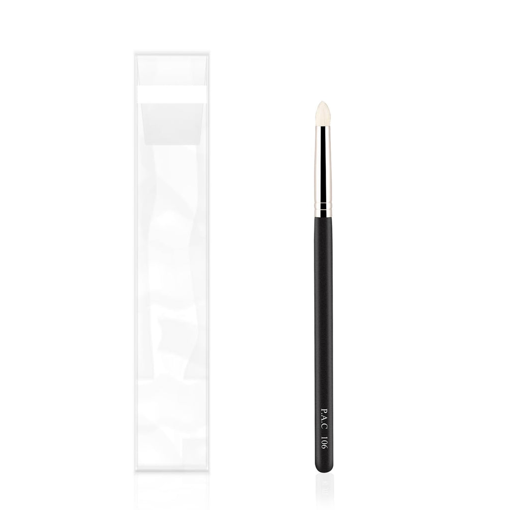 PAC Eyeshadow Brush - 106 | Synthetic Bristle Makeup brush | Blending Brush for Setting Eyeshadow Powder Formulation | Sheer Coverage Application | Black - 1 Brush  from PAC