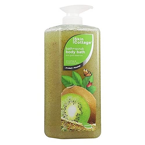 Skin Cottage Kiwi Gold Essence Bath Scrub - Exfoliating Body Wash with Apricot Kernel and Jojoba Beads (1000 ml )  from Skin Cottage