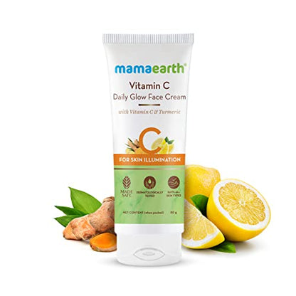 Mamaearth Vitamin C Daily Glow Face Cream With Vitamin C & Turmeric For Skin Illumination - 80 G  from Mamaearth