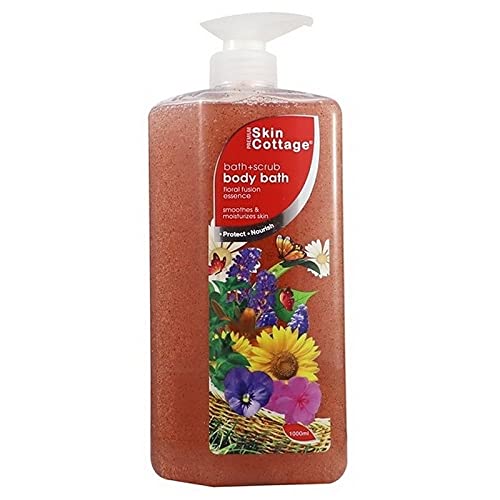 Skin Cottage Floral Fusion Essence Bath Scrub - Exfoliating Body Wash with Apricot Kernel and Jojoba Beads ( 1000 ml )  from Skin Cottage