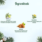 Biotique Coconut Brightening Instant Glow Cream| Lightweight and Non-Greasy | Reduces Dark Spots and Protects Ageing | Nourished and Moisturized Skin |100% Botanical Extracts| All Skin Types | 50gm Face Cream from Biotique