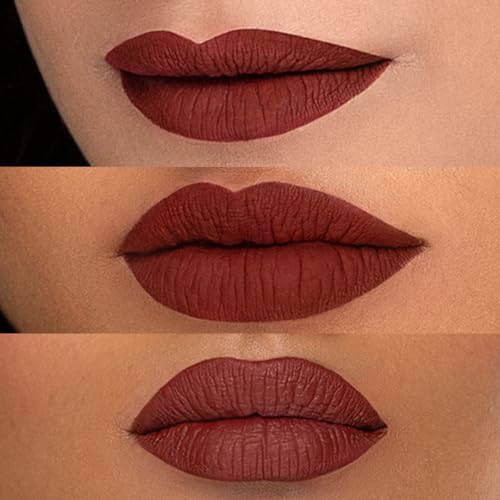 SUGAR Cosmetics - Smudge Me Not - Liquid Lipstick - 21 Aubergine Queen (Blackened Burgundy) - 4.5 ml - Ultra Matte Liquid Lipstick, Transferproof and Waterproof, Lasts Up to 12 hours  from SUGAR Cosmetics